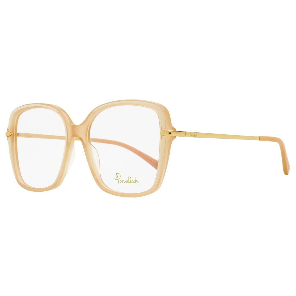 Pomellato Square Eyeglasses PM0090O 004 Nude/Gold 53mm